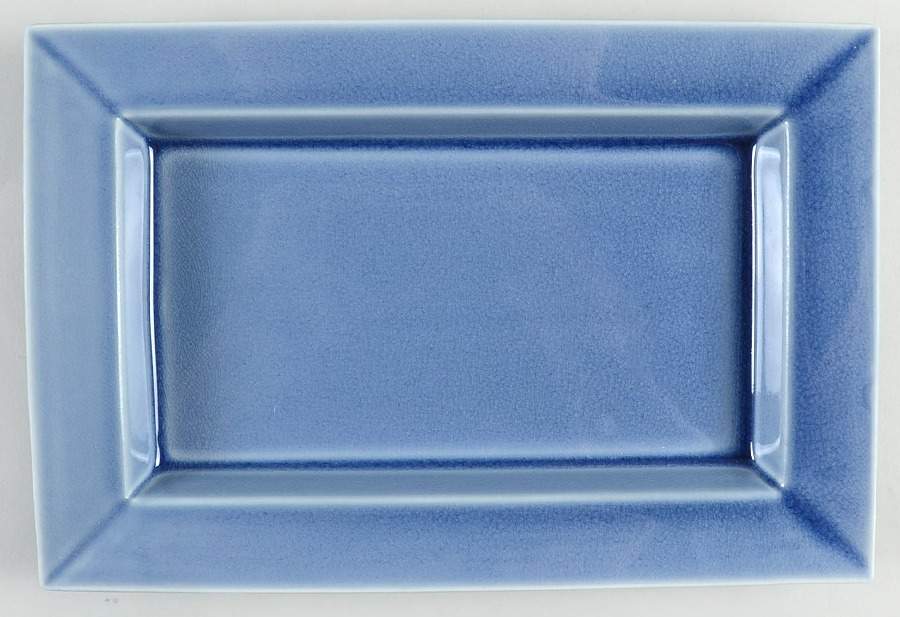 Tourron Blue Chardon 11" Rectangular Serving Platter by Jars-France-1