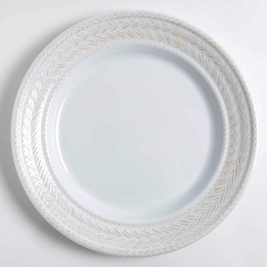 Le Panier Whitewash Melamine Dinner Plate by Juliska Ceramics-1