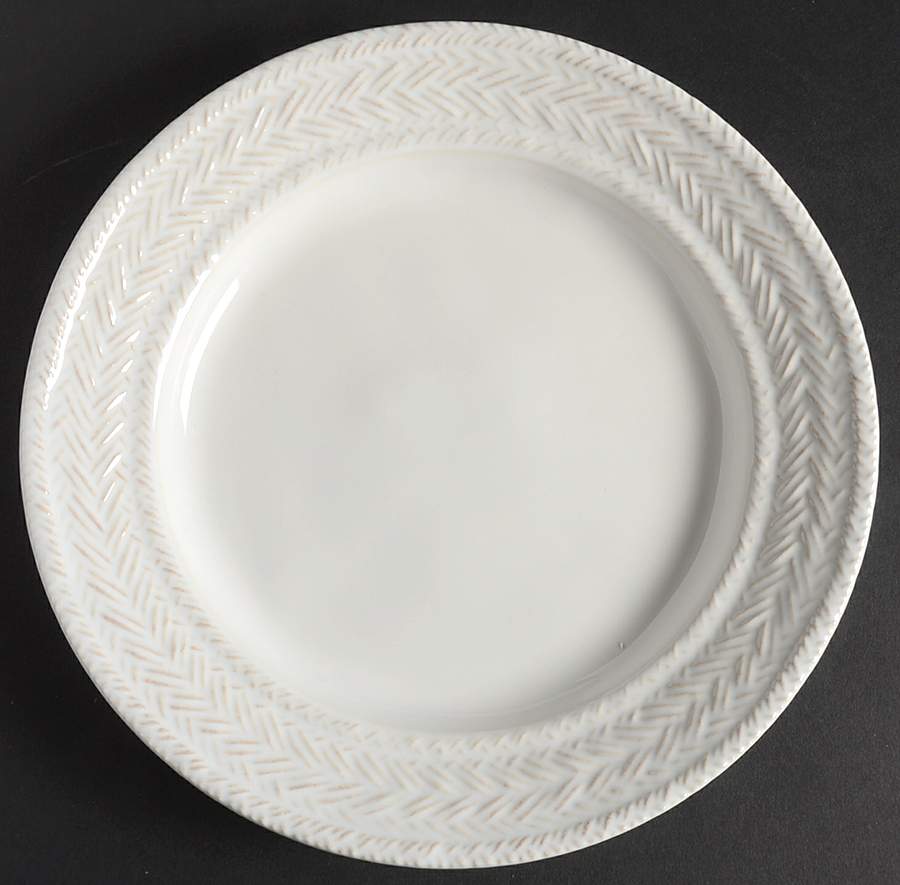 Le Panier Whitewash Salad/Dessert Plate by Juliska Ceramics-1
