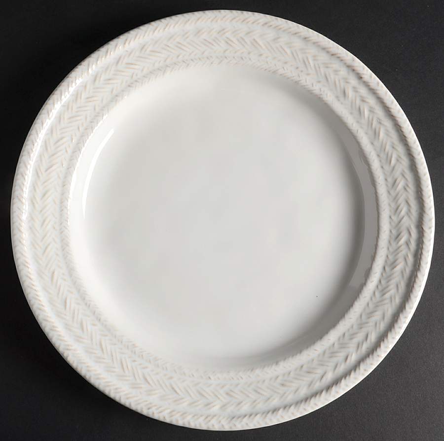 Le Panier Whitewash Dinner Plate by Juliska Ceramics-1