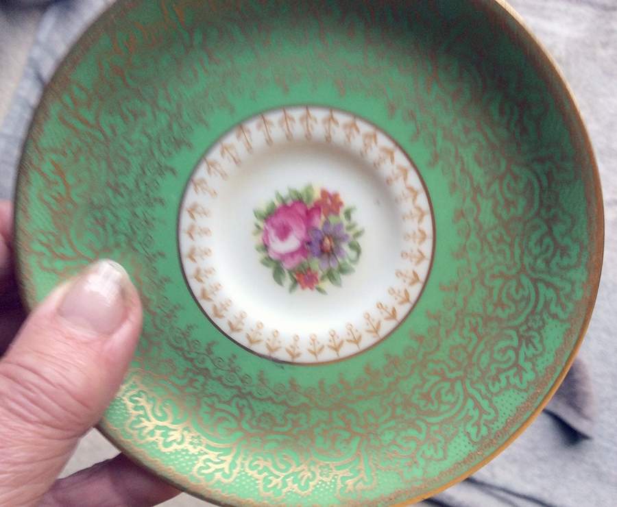 27431 (Green) Saucer for Demitasse Cup by George Jones & Sons-1