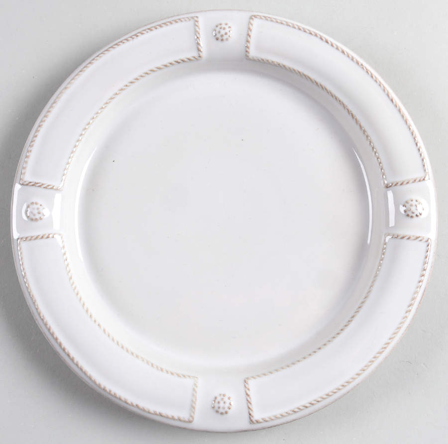 Berry and Thread (French Panel Whitewash) Salad Plate by Juliska Ceramics-1