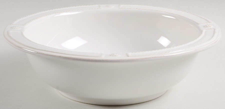 Berry and Thread (French Panel Whitewash) 11" Round Serving Bowl by Juliska Ceramics-1