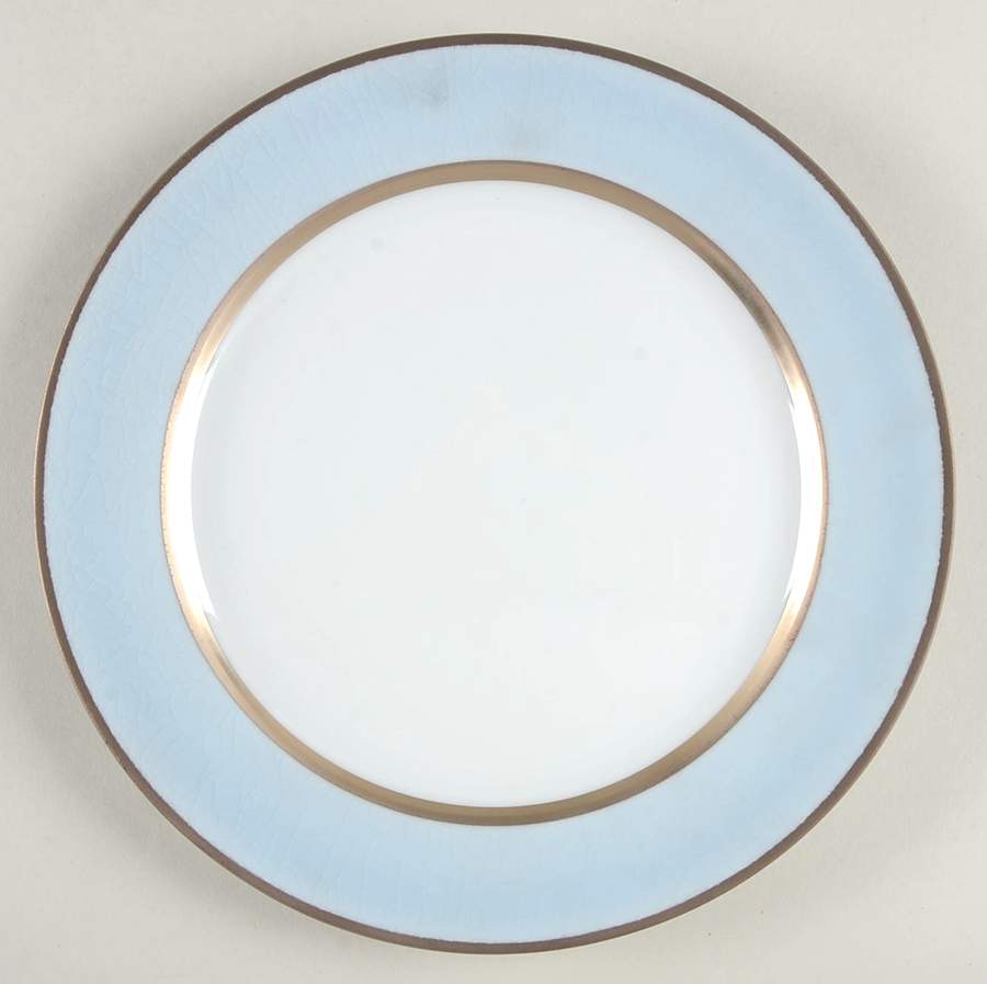 Blue Crackle Salad/Dessert Plate by Jaune de Chrome-1
