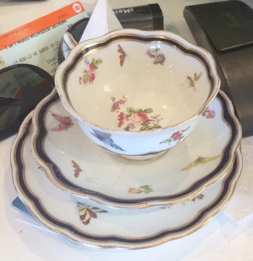17855 Footed Cup & Saucer Set by George Jones & Sons-1