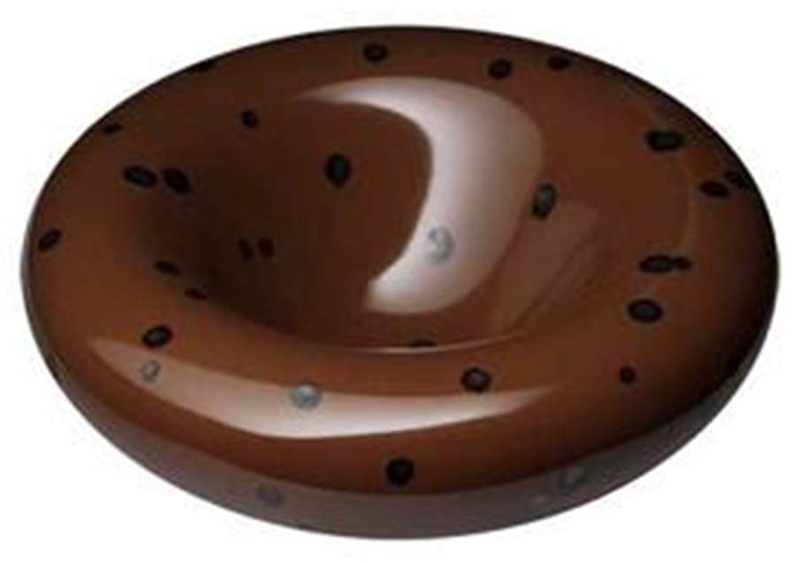 Tiramisu Ganache (Brown) Round Dish by Jaune de Chrome-1