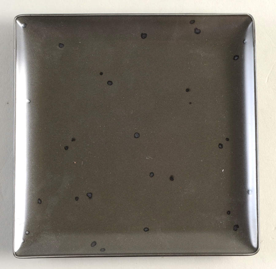 Tiramisu Truffle (Dark Brown) 6" Square Plate by Jaune de Chrome-1