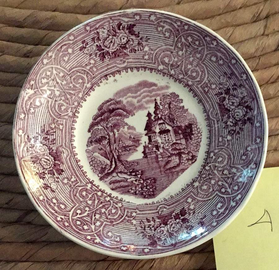 Roselle Purple Saucer by John Meir & Sons-1