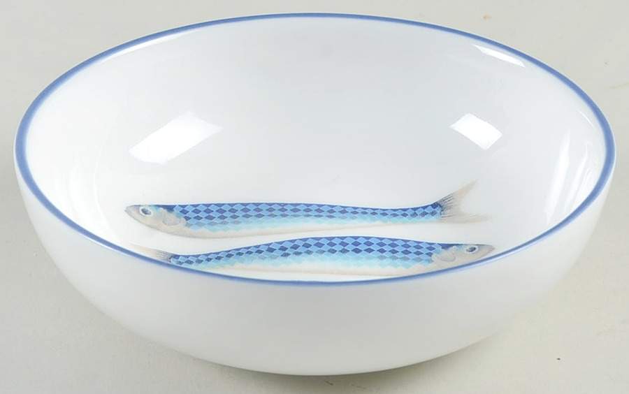 Harlequin Blue Individual Dip Dish by Jersey Pottery-1