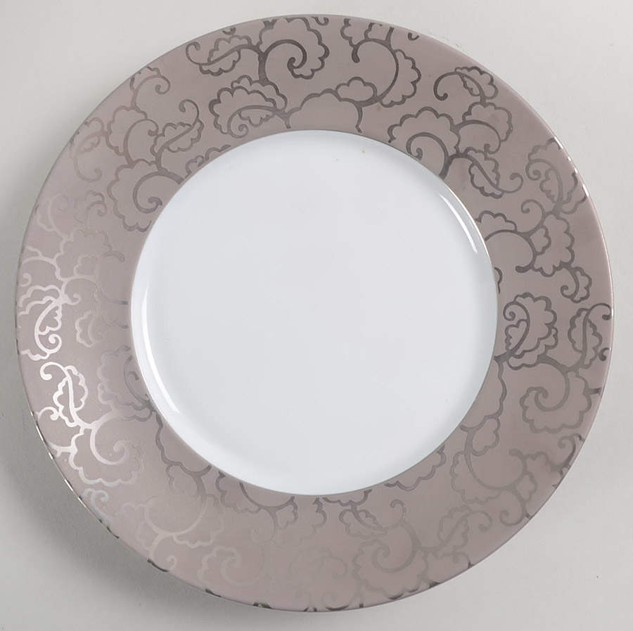 Falbala Platinum Salad Plate by Jaune de Chrome-1