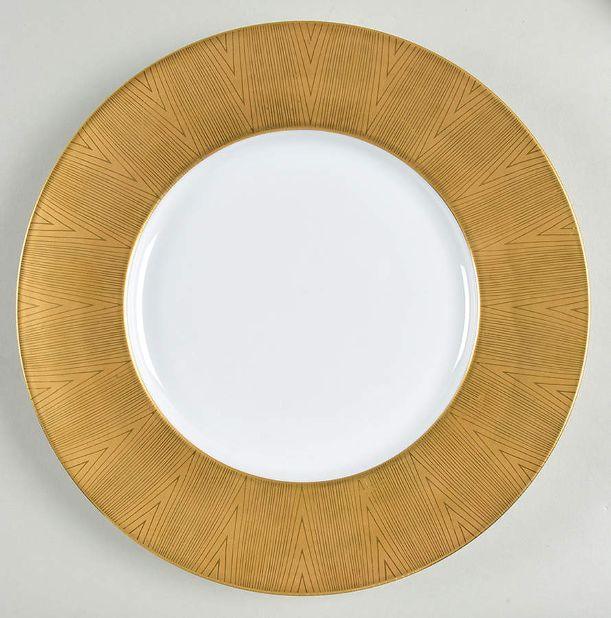 Borsalino Encrusted Gold Dinner Plate by Jaune de Chrome-1