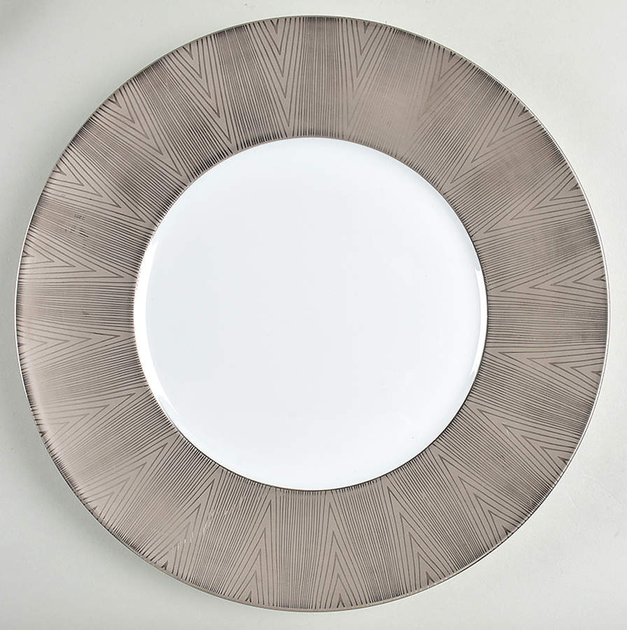 Borsalino Encrusted Platinum Service Plate (Charger) by Jaune de Chrome-1