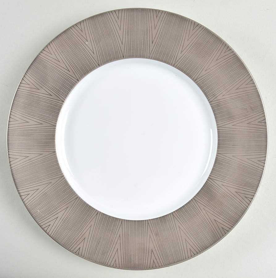 Borsalino Encrusted Platinum Dinner Plate by Jaune de Chrome-1