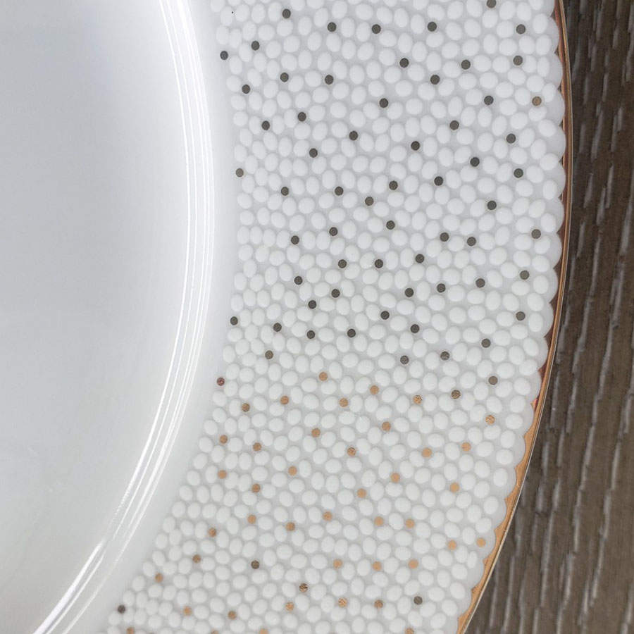Stardust Gold Dinner Plate by Joseph Sedgh Tablewr-1