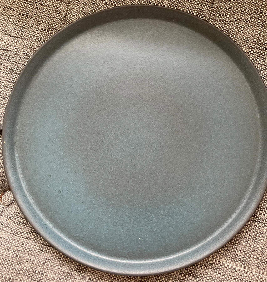 Tout Simple Bleu D'encre (Ink Blue) Service Plate (Charger) by Jars-France-1