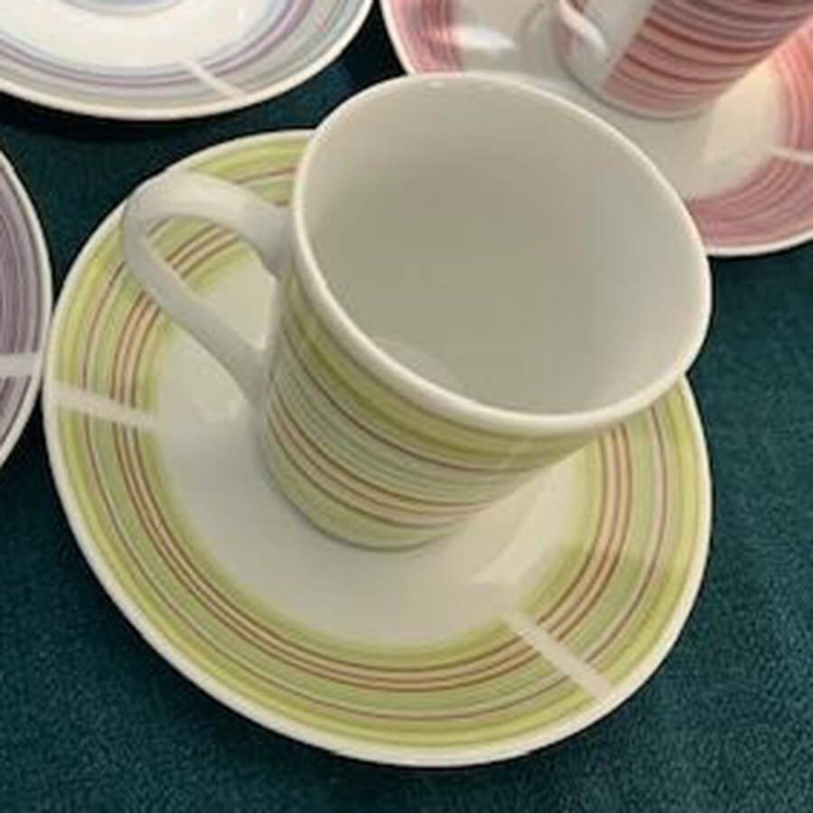 Create Flat Demitasse Cup & Saucer Set by Just Mugs-1