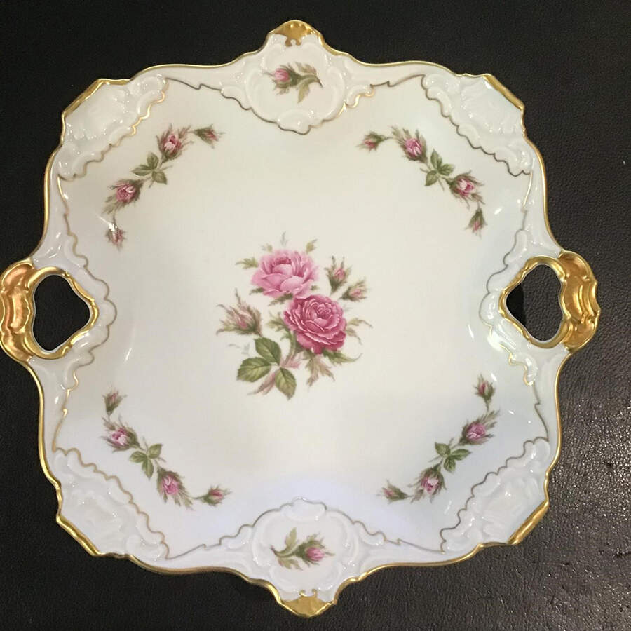 Moosrose Handled Square Tray by Kaiser-1