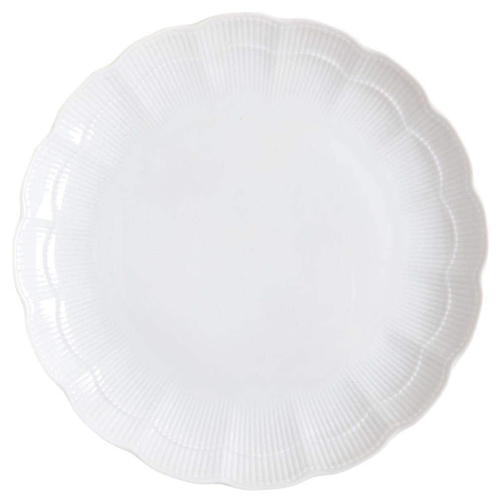 Romantica All White Luncheon Plate by Kaiser-1