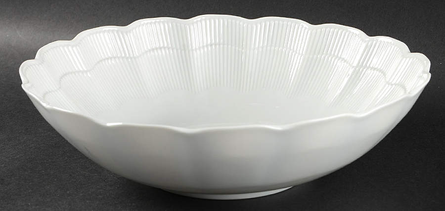 Romantica All White 10" Large Salad Serving Bowl by Kaiser-1