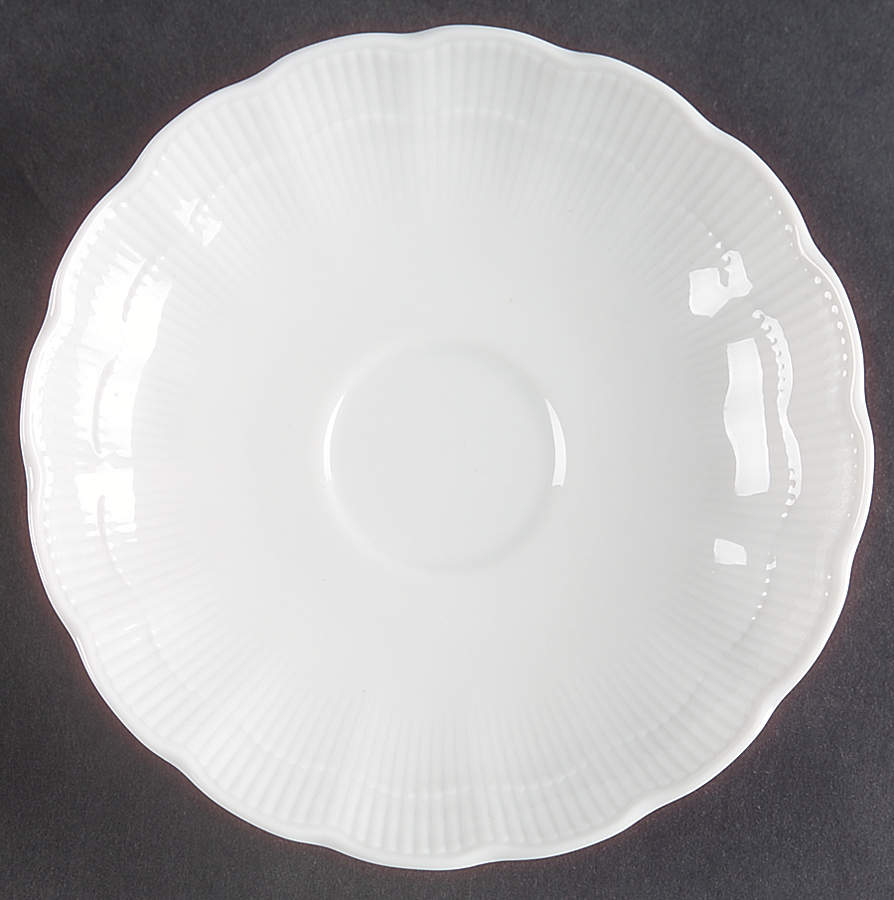 Romantica All White Saucer for Flat Cup by Kaiser-1