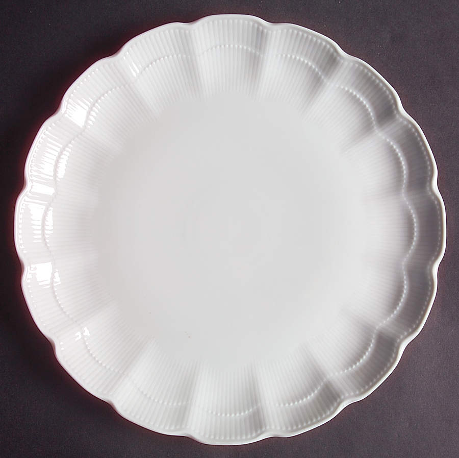 Romantica All White Dinner Plate by Kaiser-1