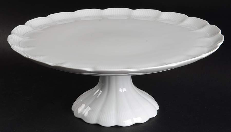 Romantica All White 13" Diameter Pedestal Cake Stand by Kaiser-1