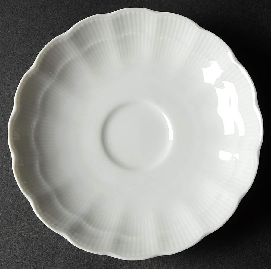 Romantica All White Saucer for Flat Cup by Kaiser-1