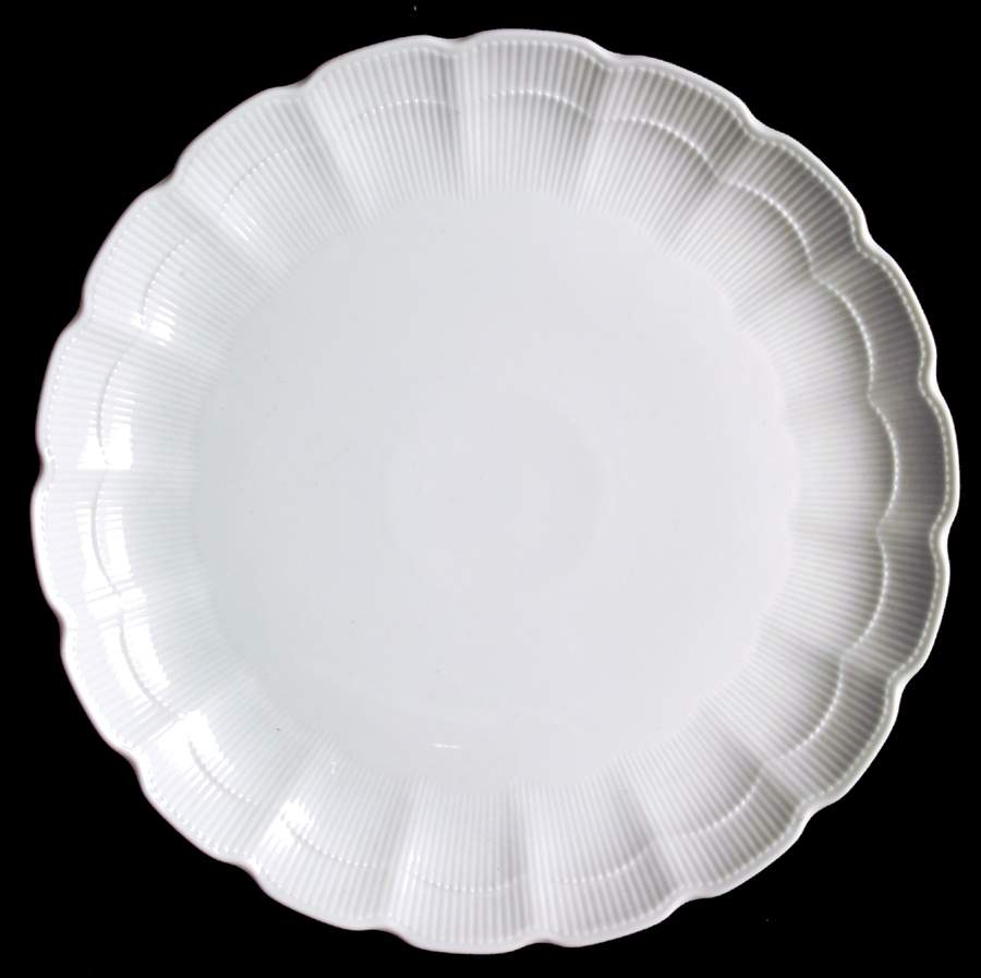 Romantica All White 12" Chop Plate (Round Platter) by Kaiser-1