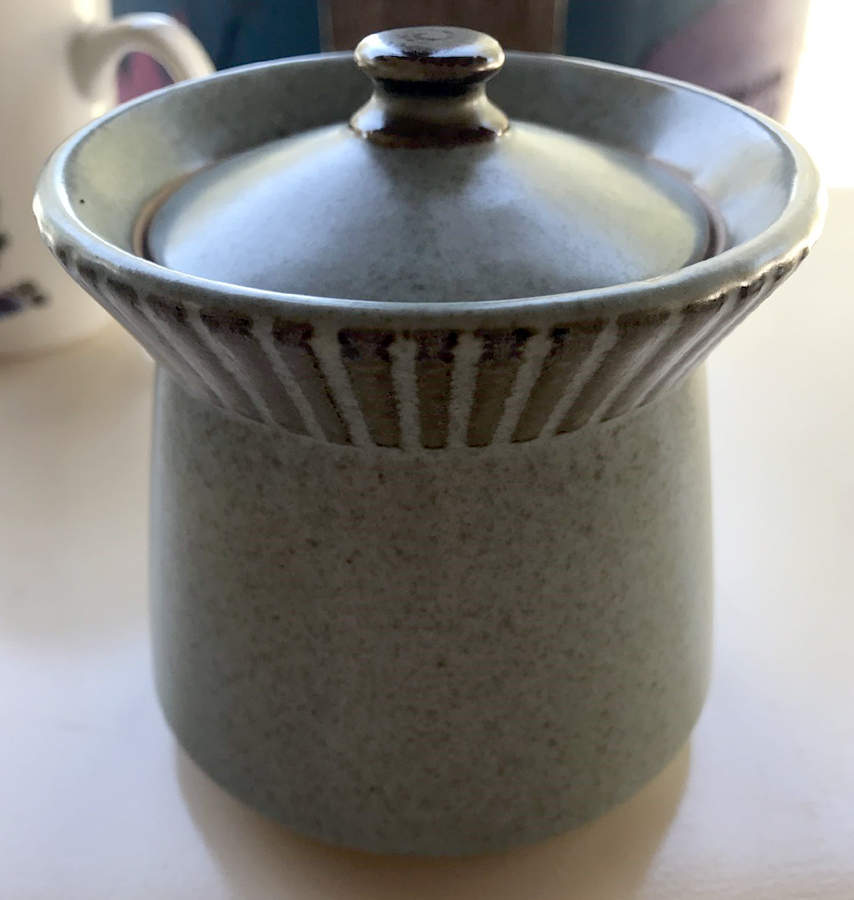 Patio Blue Sugar Bowl & Lid by Kasuga-1