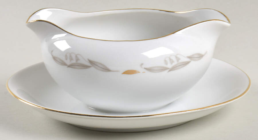 Golden Fantasy Gravy Boat with Attached Underplate by Kaysons Import Company-1