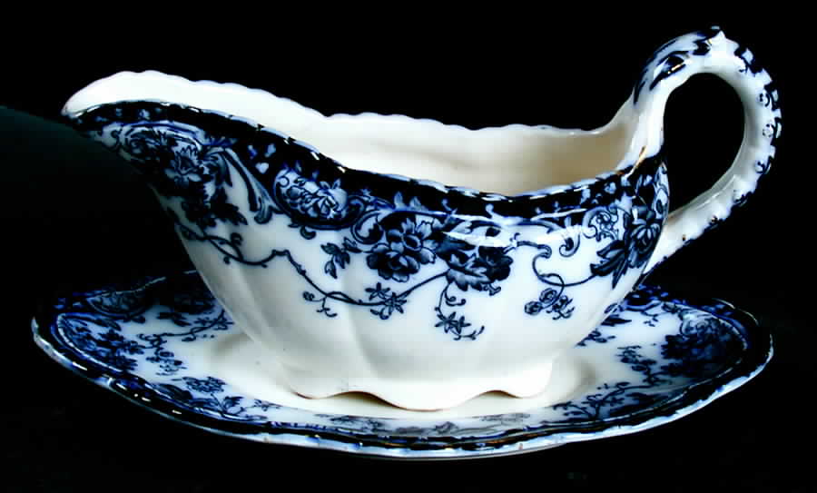 Chatsworth Gravy Boat & Underplate by Keeling & Co-1