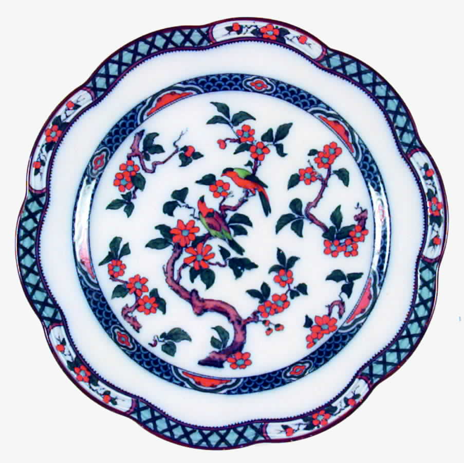 Manchu Luncheon Plate by Keeling & Co-1