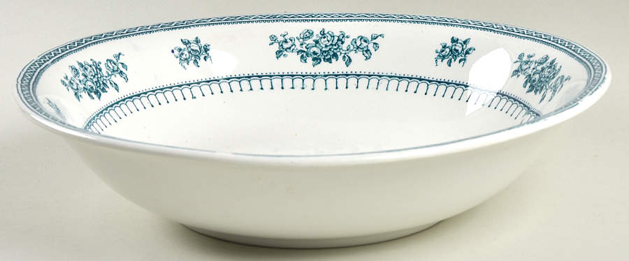 Shrewsbury (Teal) 10" Round Vegetable Bowl by Keeling & Co-1