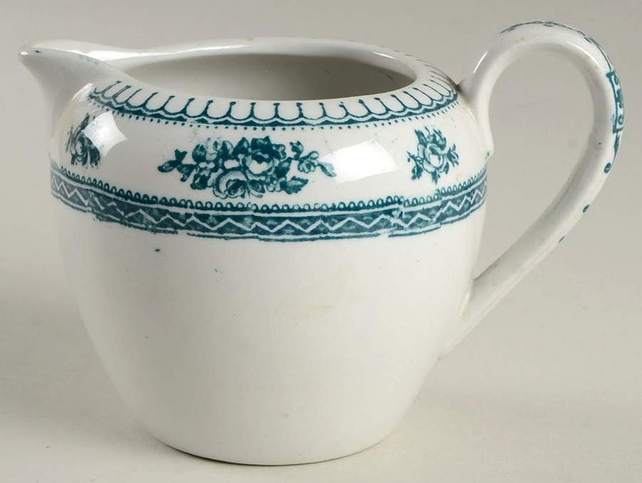 Shrewsbury (Teal) Creamer by Keeling & Co-1
