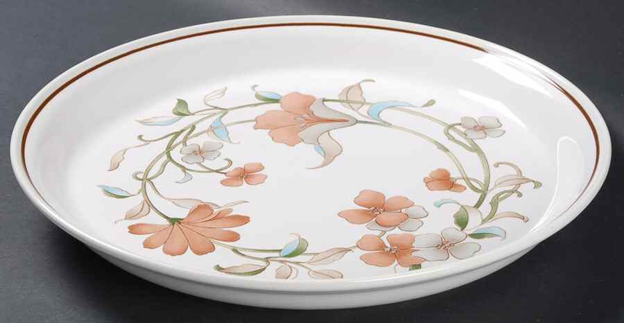 Autumn Swirl Deep Round Platter by Kenmark-1