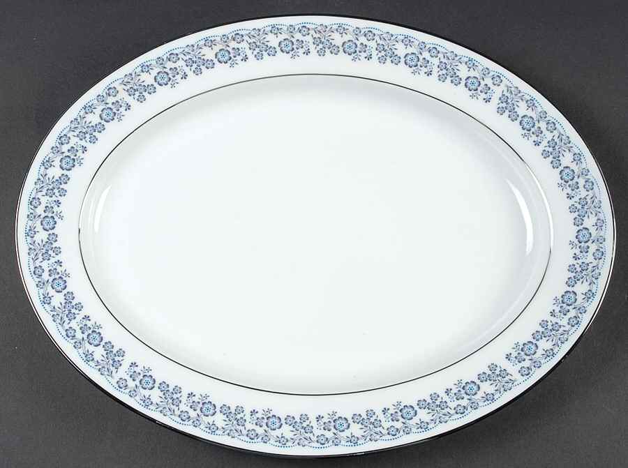 Sego Lily 13" Oval Serving Platter by Kenmark-1