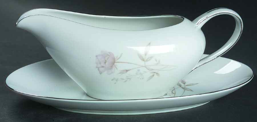 Dawn Gravy Boat & Underplate/Relish by King's Court-1