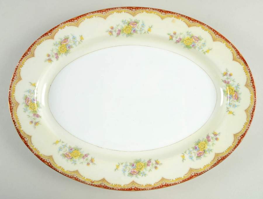 KIK3 14" Oval Serving Platter by Kikusui-1
