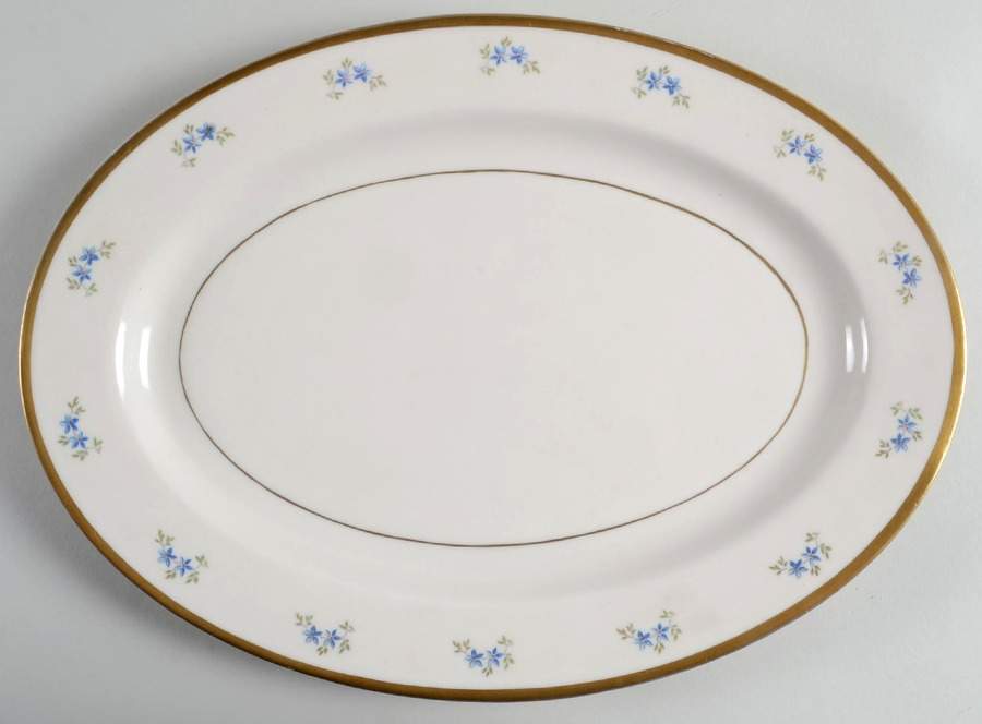 Starflower 13" Oval Serving Platter by Kirk-1