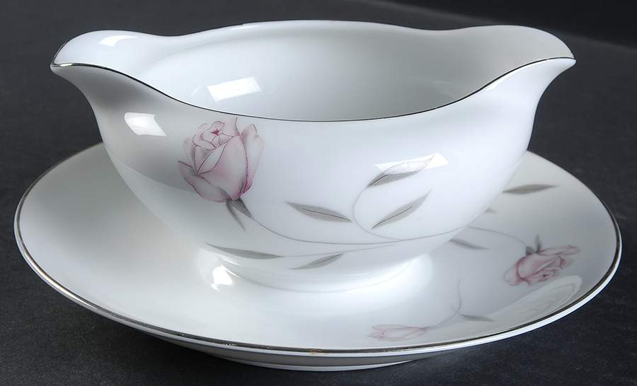 Innocence Gravy Boat with Attached Underplate by Knight Crest-1