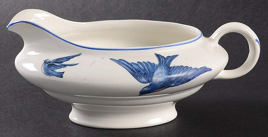 Blue Bird Gravy Boat by Knowles, Taylor & Knowles-1