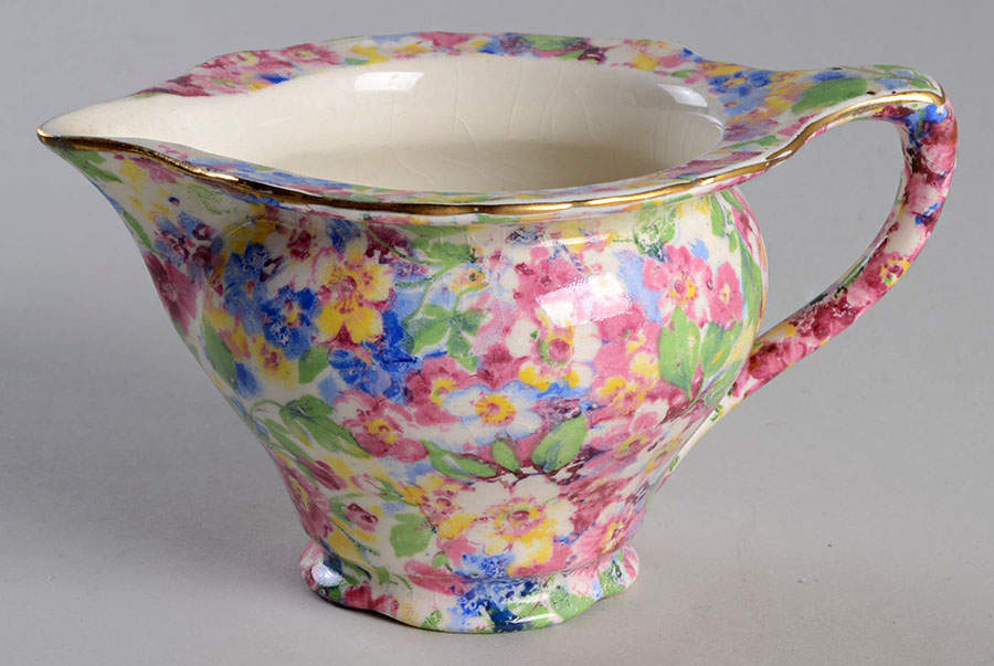 Apple Blossom Chintz Mini Creamer by James Kent (England)-1