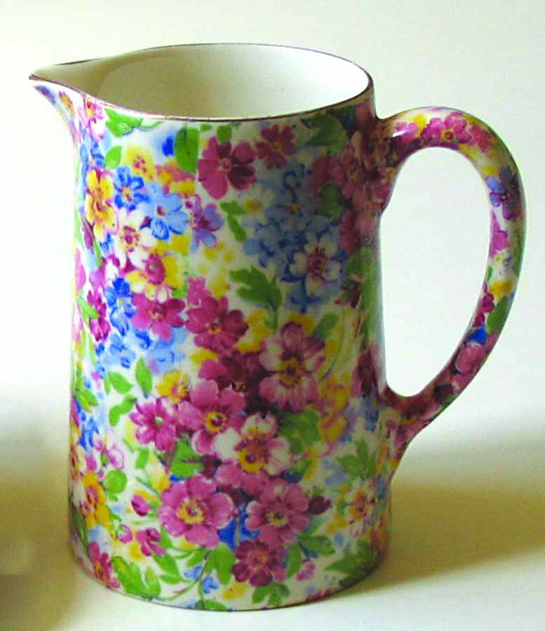 Apple Blossom Chintz Creamer by James Kent (England)-1