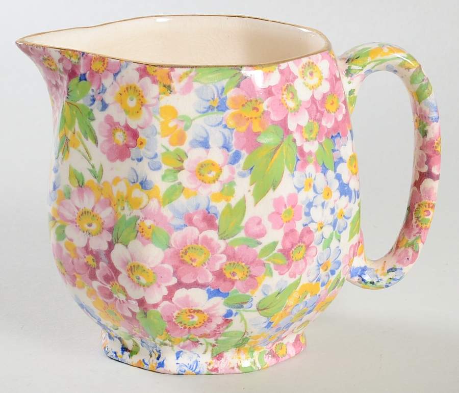 Apple Blossom Chintz Creamer by James Kent (England)-1