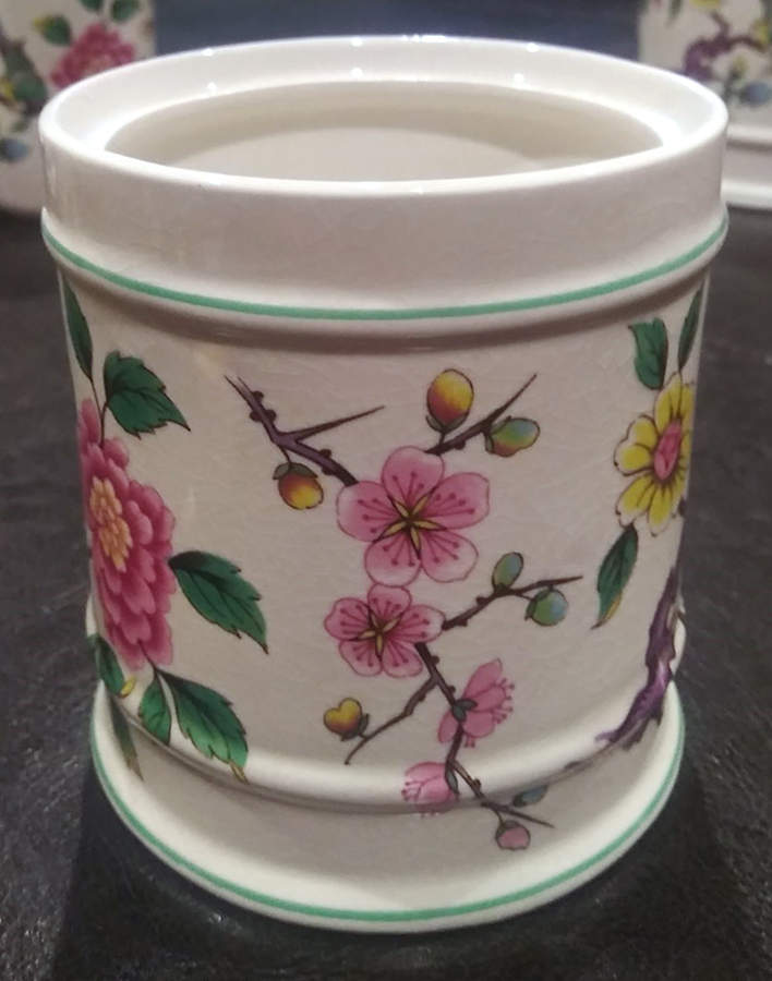 Chinese Rose Storage Jar No Lid by James Kent (England)-1