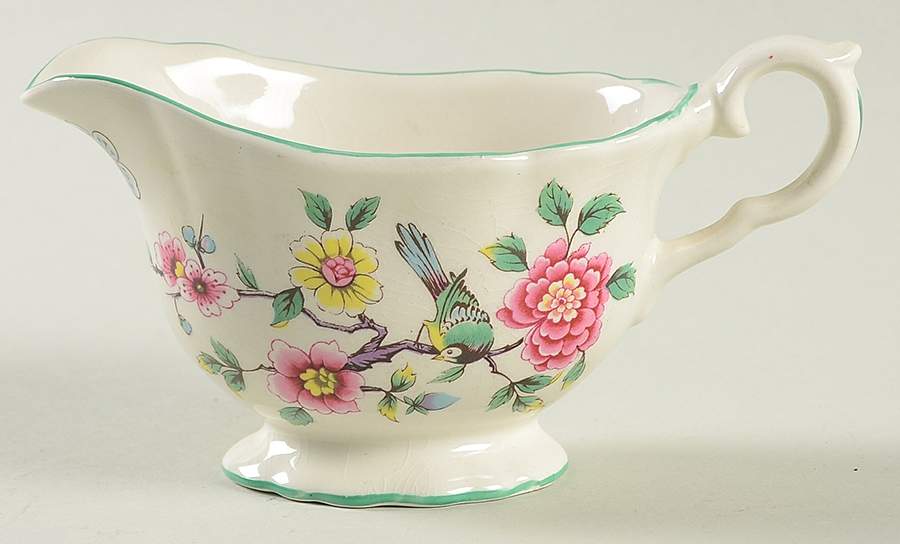 Chinese Rose Mini Creamer by James Kent (England)-1