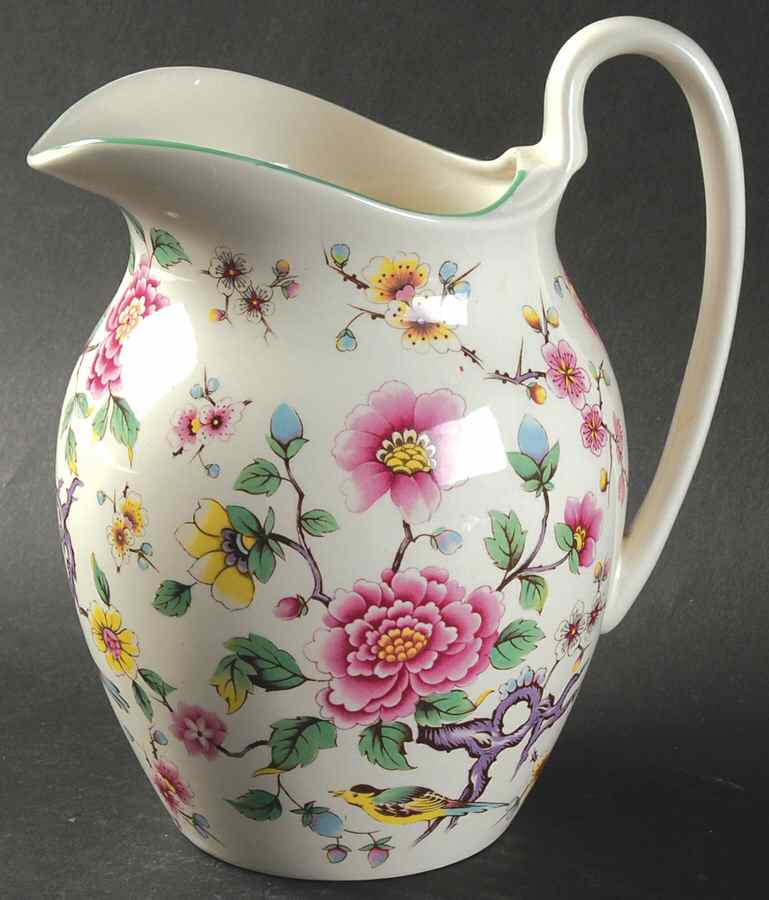 Chinese Rose 40 Oz Pitcher by James Kent (England)-1