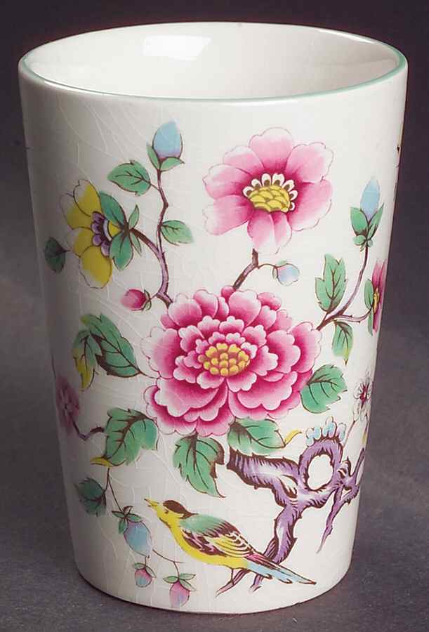 Chinese Rose China Bathroom Tumbler by James Kent (England)-1