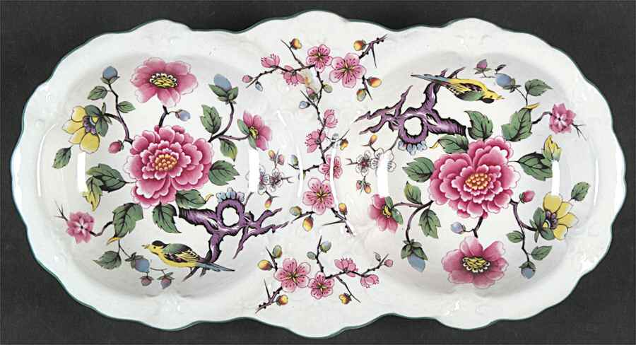 Chinese Rose 2-Part Relish by James Kent (England)-1