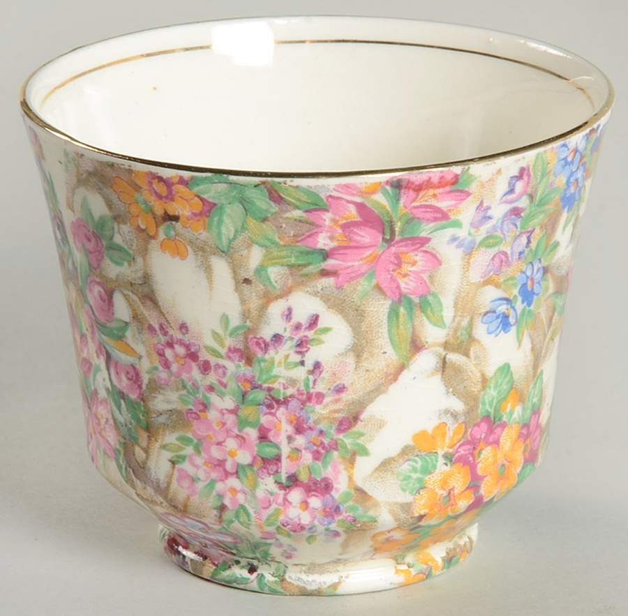 Crazy Paving Open Sugar Bowl by James Kent (England)-1